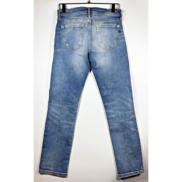 Pilcro Anthropologie Jeans Size 27 Byram Wash Straight Leg Distressed Stretch - Picture 3 of 16